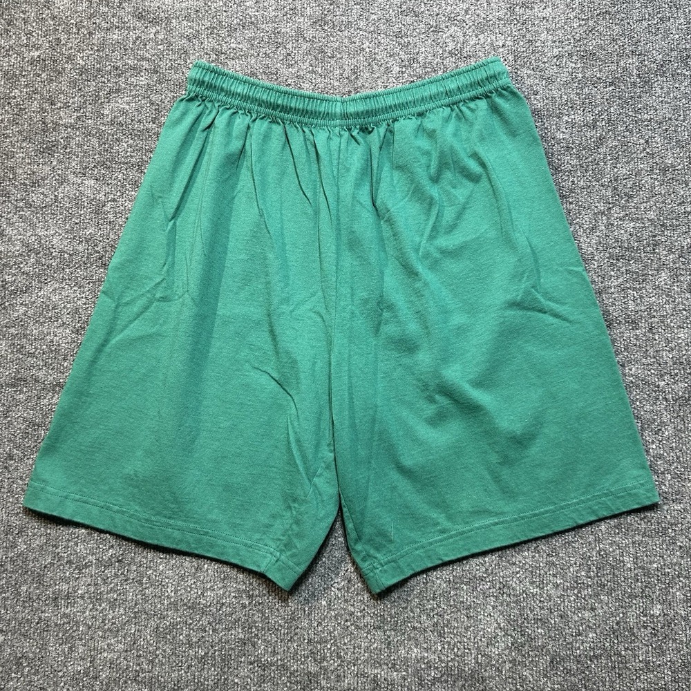 Vintage Spalding Gym Shorts Size Large Made In The USA TEAL